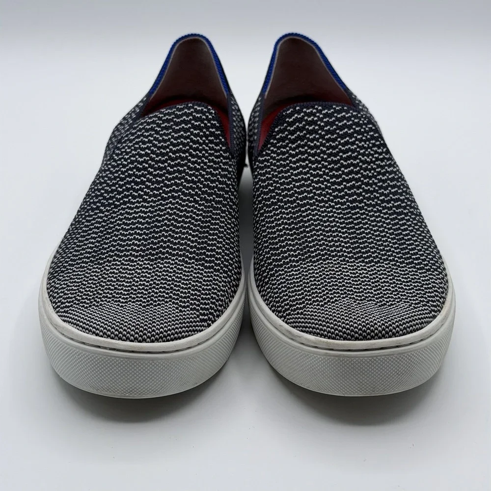 New Rothy's Blue White Maritime Gradient Slip-On Sneakers US 9.5